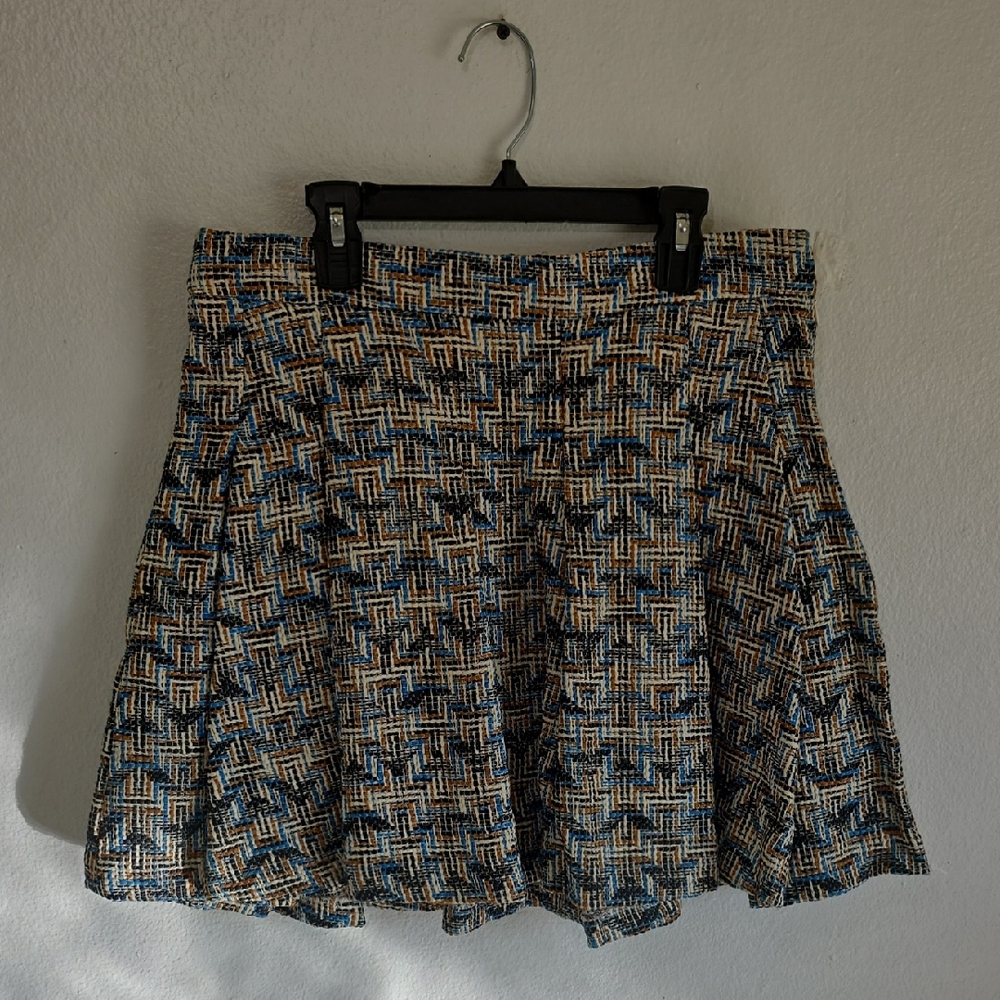 🌸 Derek Lam 10 Crosby Chic Multicolor Patterned‎ Skirt Size 6